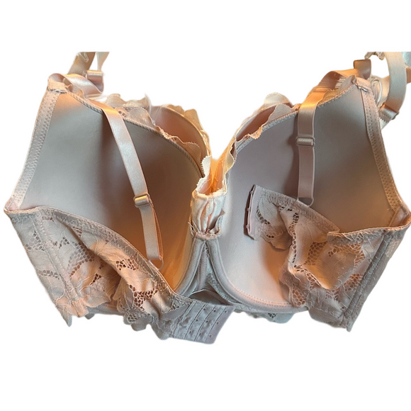 Adreinne Vittadini 3 Woman’s Underwire Bra’s Lace Detail Black Tan Cream 40DD - Picture 4 of 5